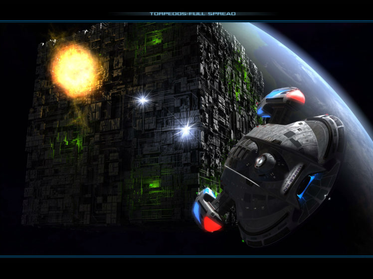 starship, Spaceship, Star, Trek, Borg, Sci, Fi, Movies, Video, Games, Battle, Spacecraft HD Wallpaper Desktop Background