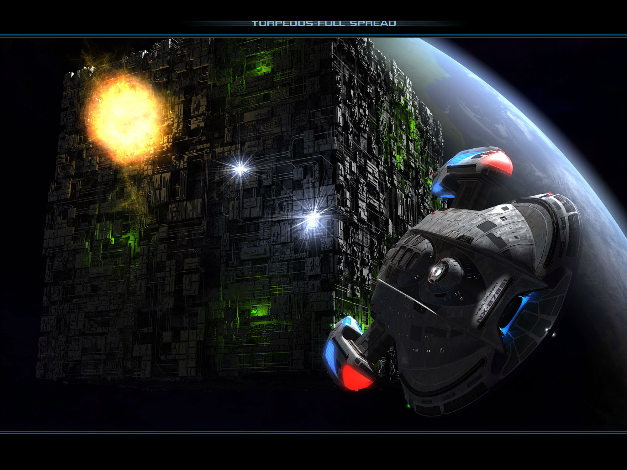 starship, Spaceship, Star, Trek, Borg, Sci, Fi, Movies, Video, Games, Battle, Spacecraft Wallpaper