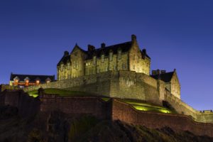 night, Scotland, Edinburgh, Castle