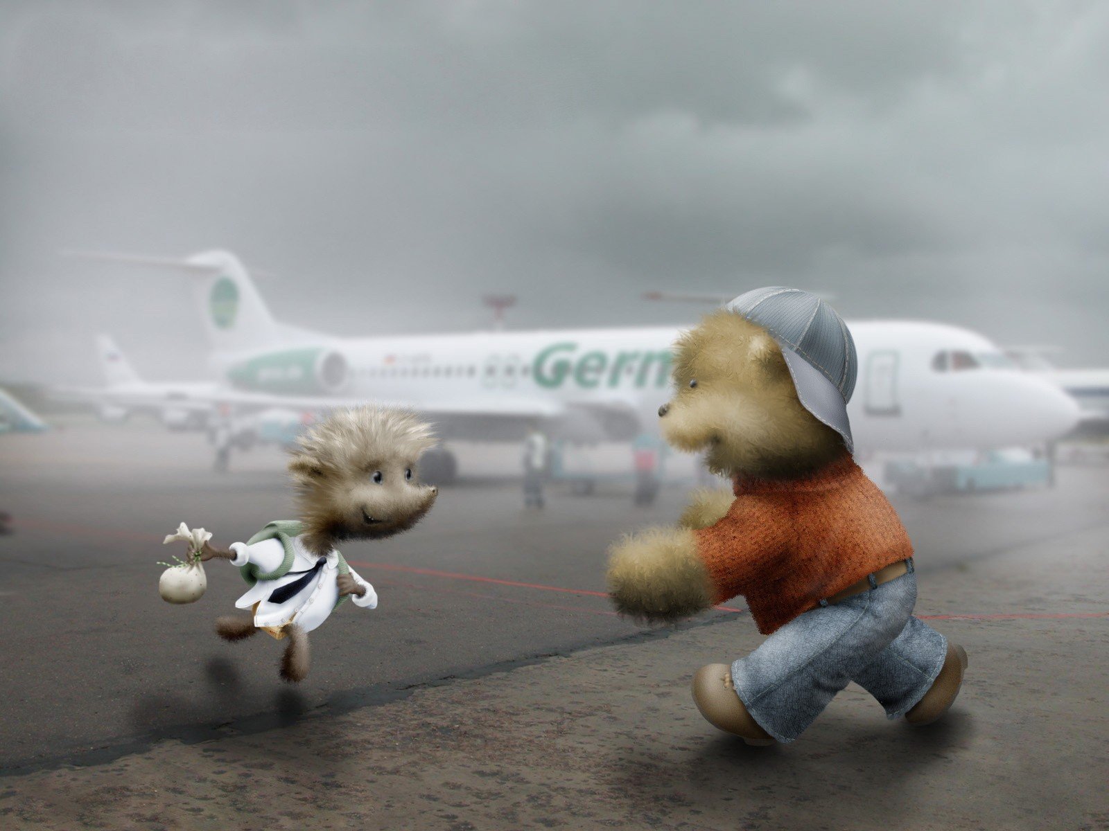 aircraft, Travel, Teddy, Bears Wallpaper