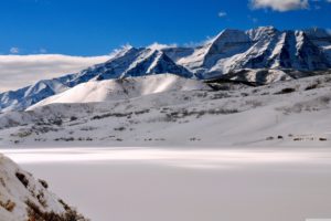 landscapes, Snow, Utah, Mount