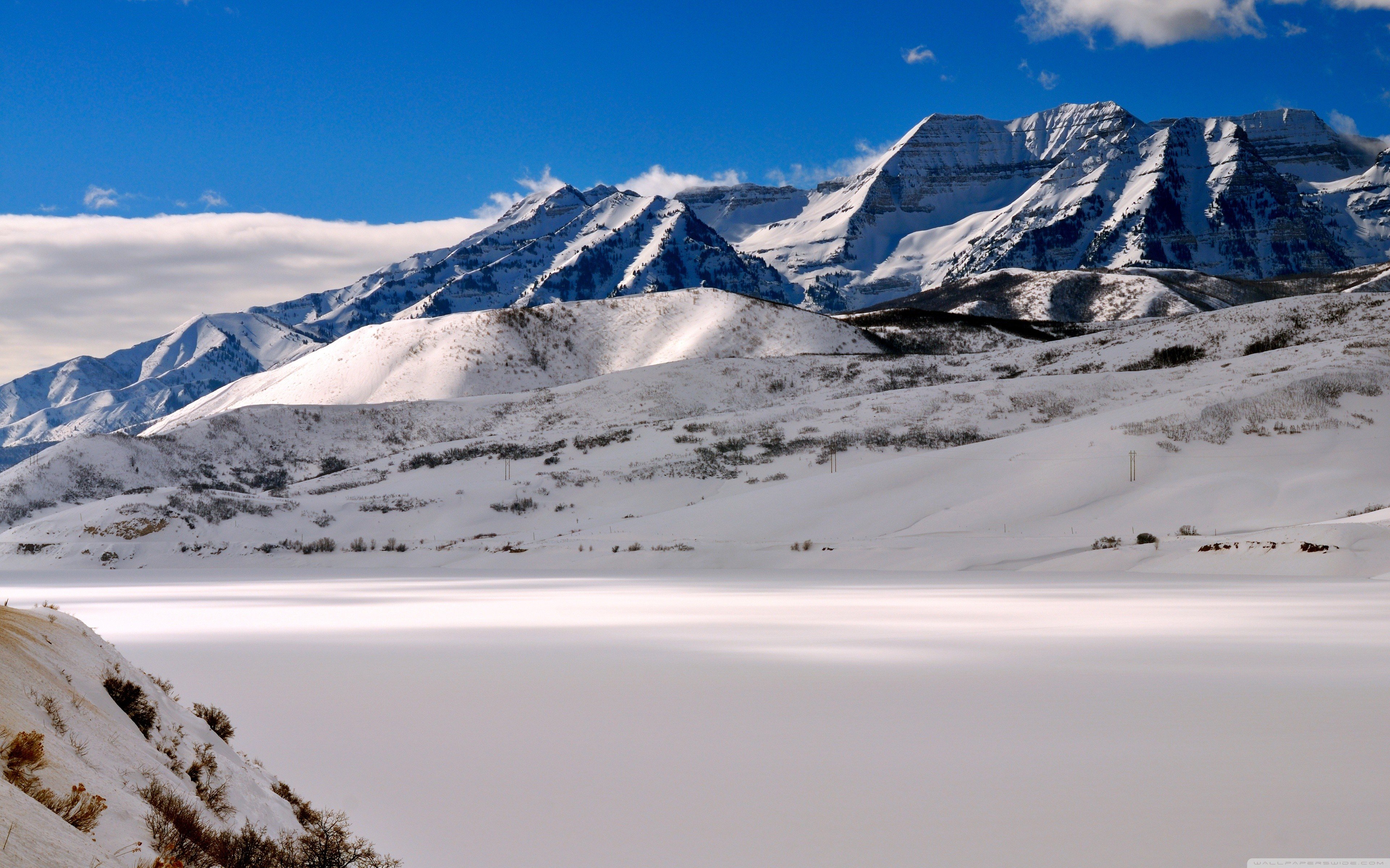 landscapes, Snow, Utah, Mount Wallpaper