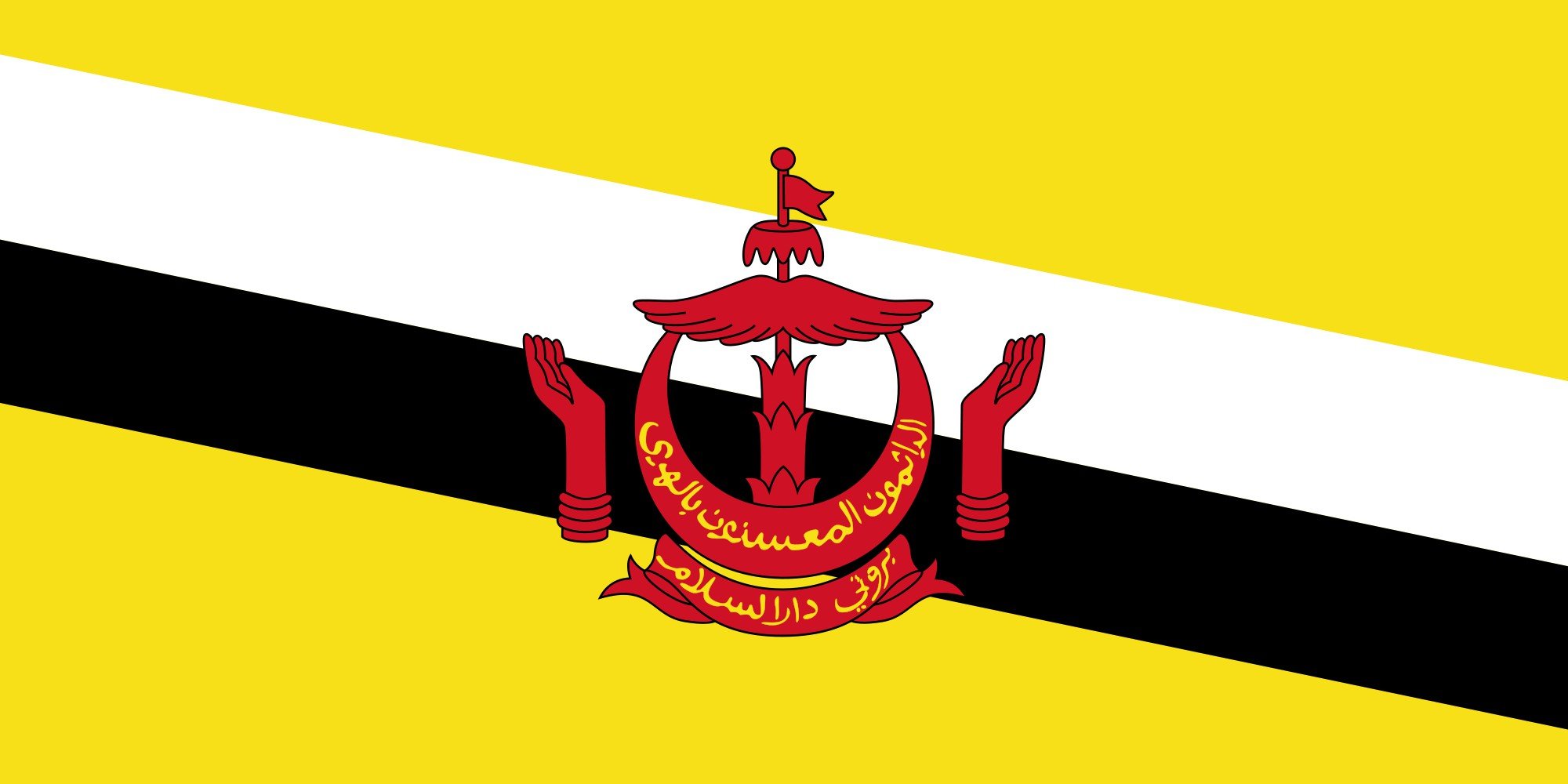 2000px flag, Of, Brunei, Svg Wallpaper