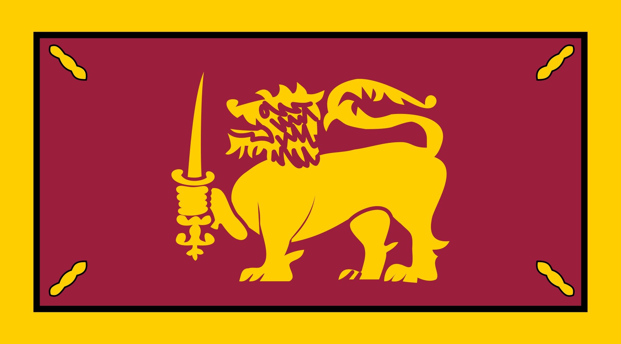 2000px flag, Of, Ceylon, Svg Wallpaper