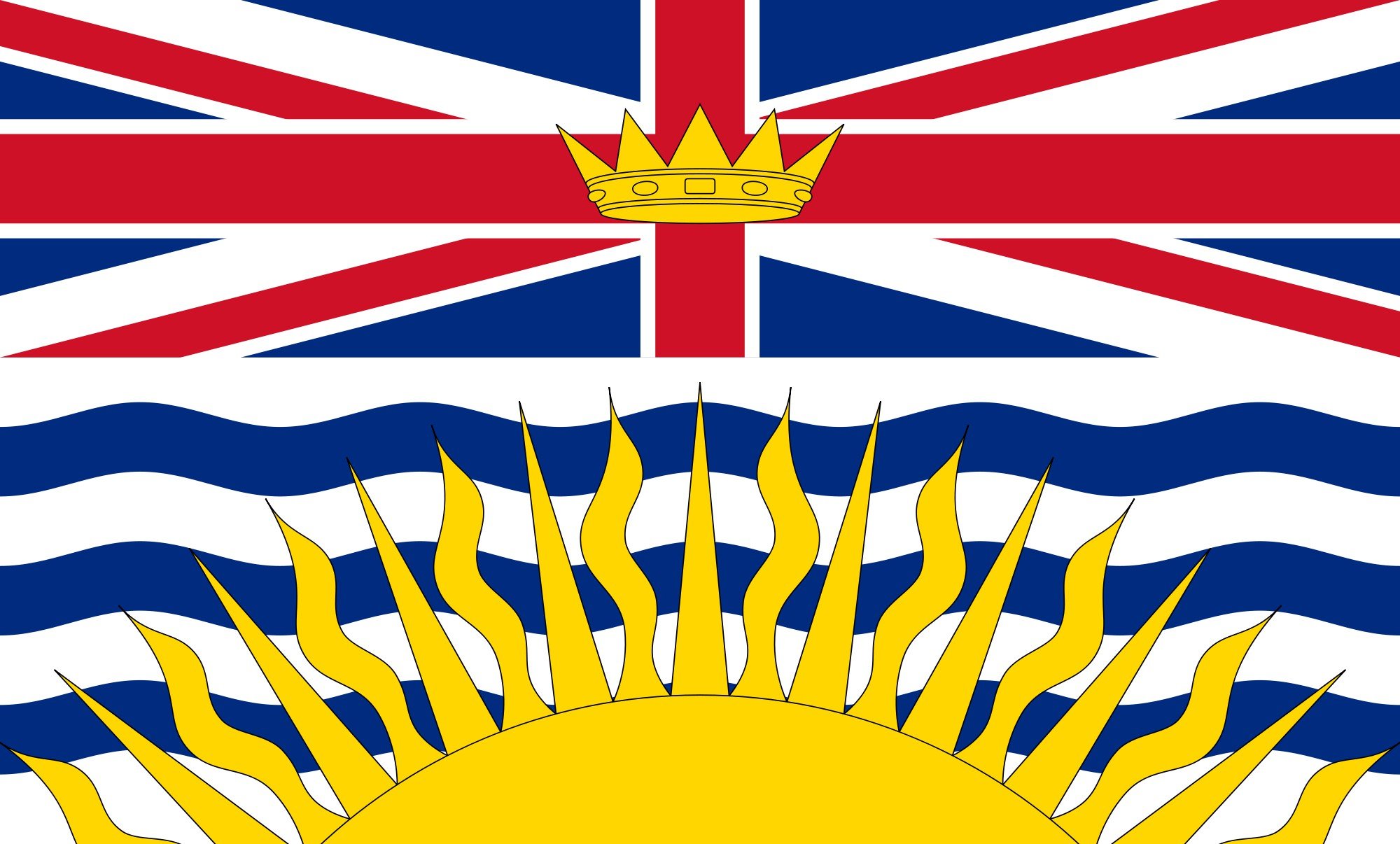 2000px flag, Of, British, Columbia, Svg Wallpaper