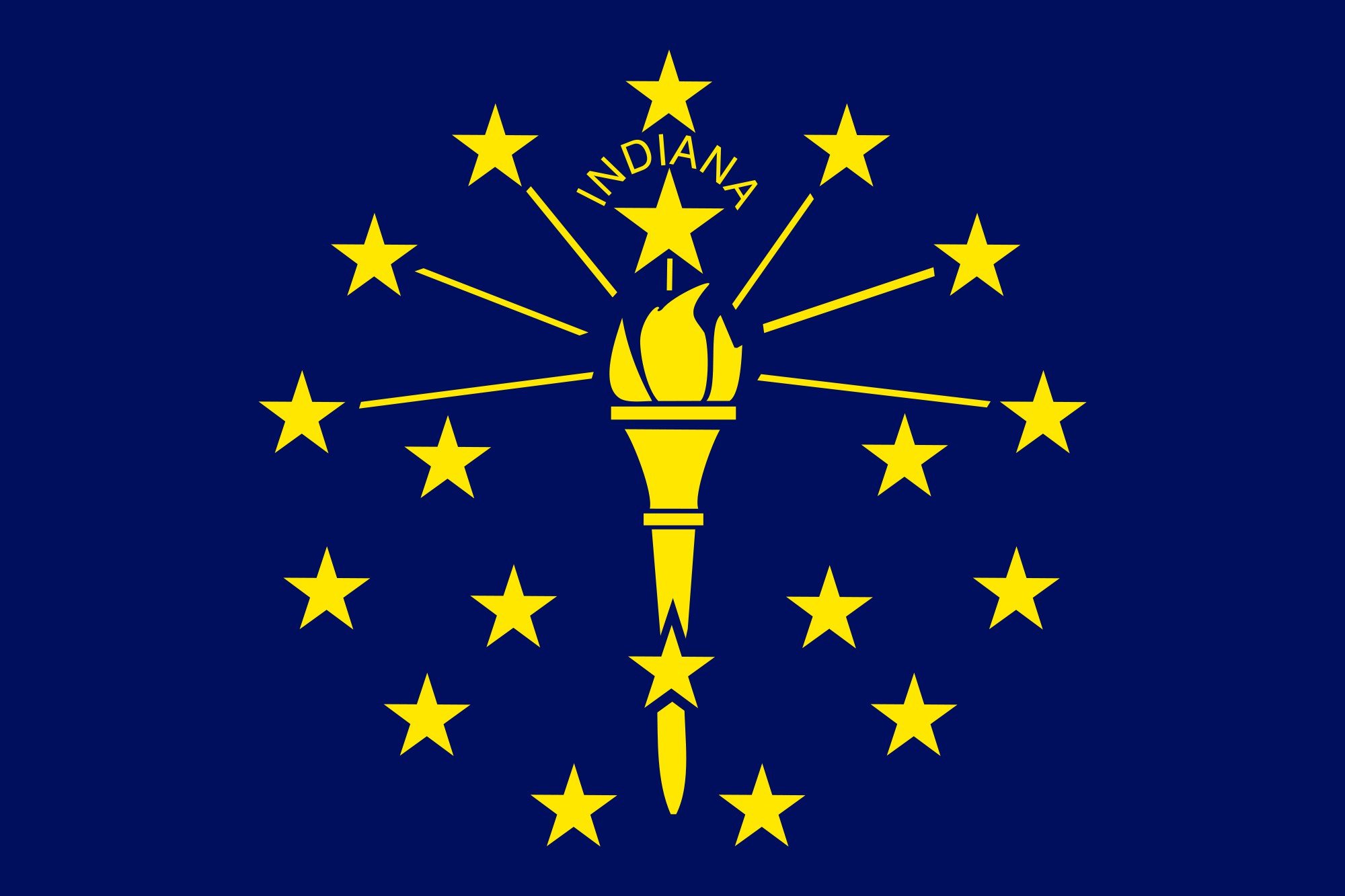 2000px flag, Of, Indiana, Svg Wallpaper
