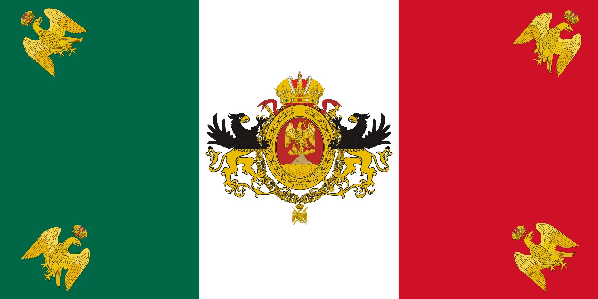 2000px flag, Of, Mexico,  1864 1867 , Svg Wallpaper