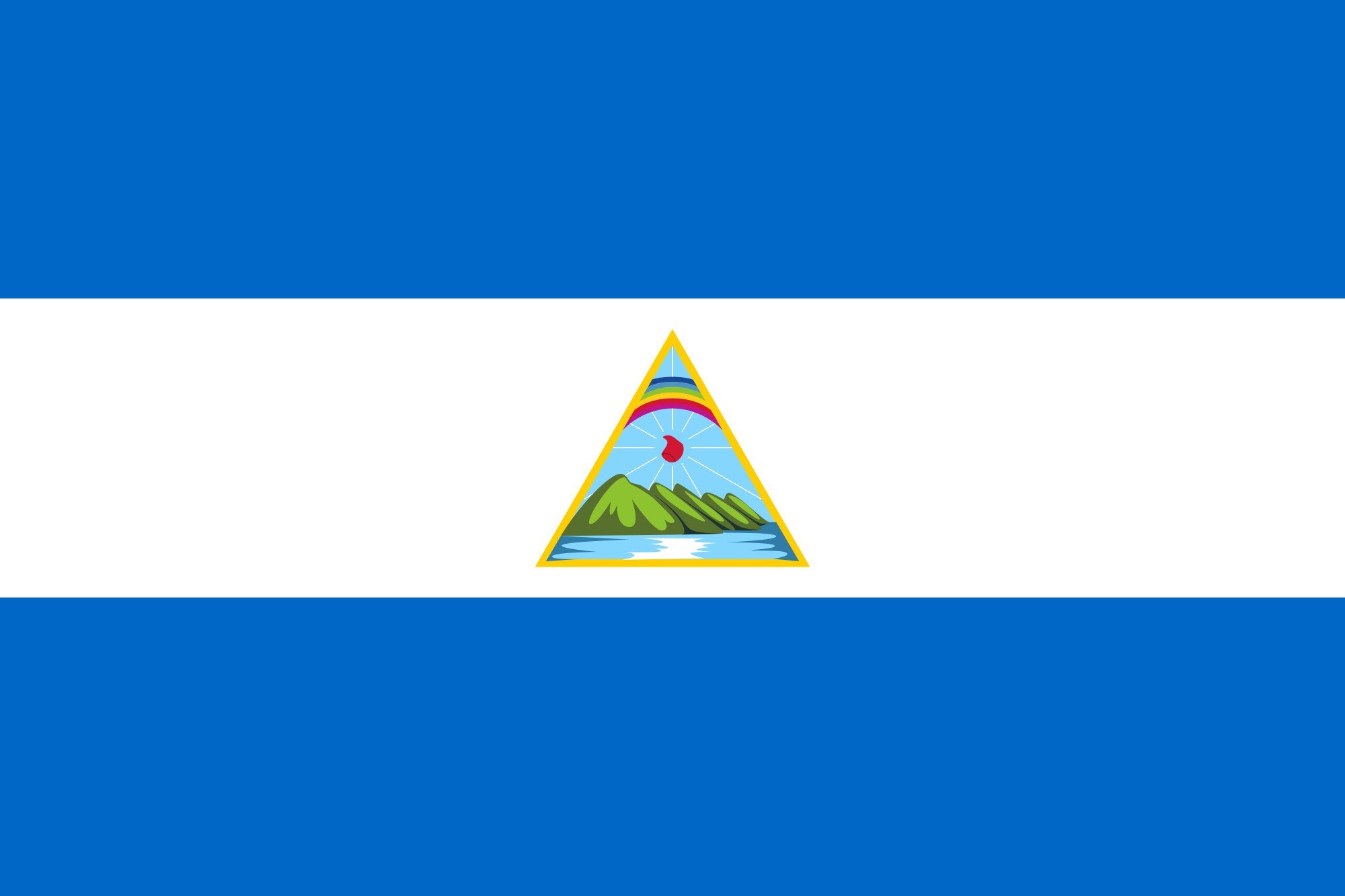 2000px flag, Of, Nicaragua,  1924 , Svg Wallpaper