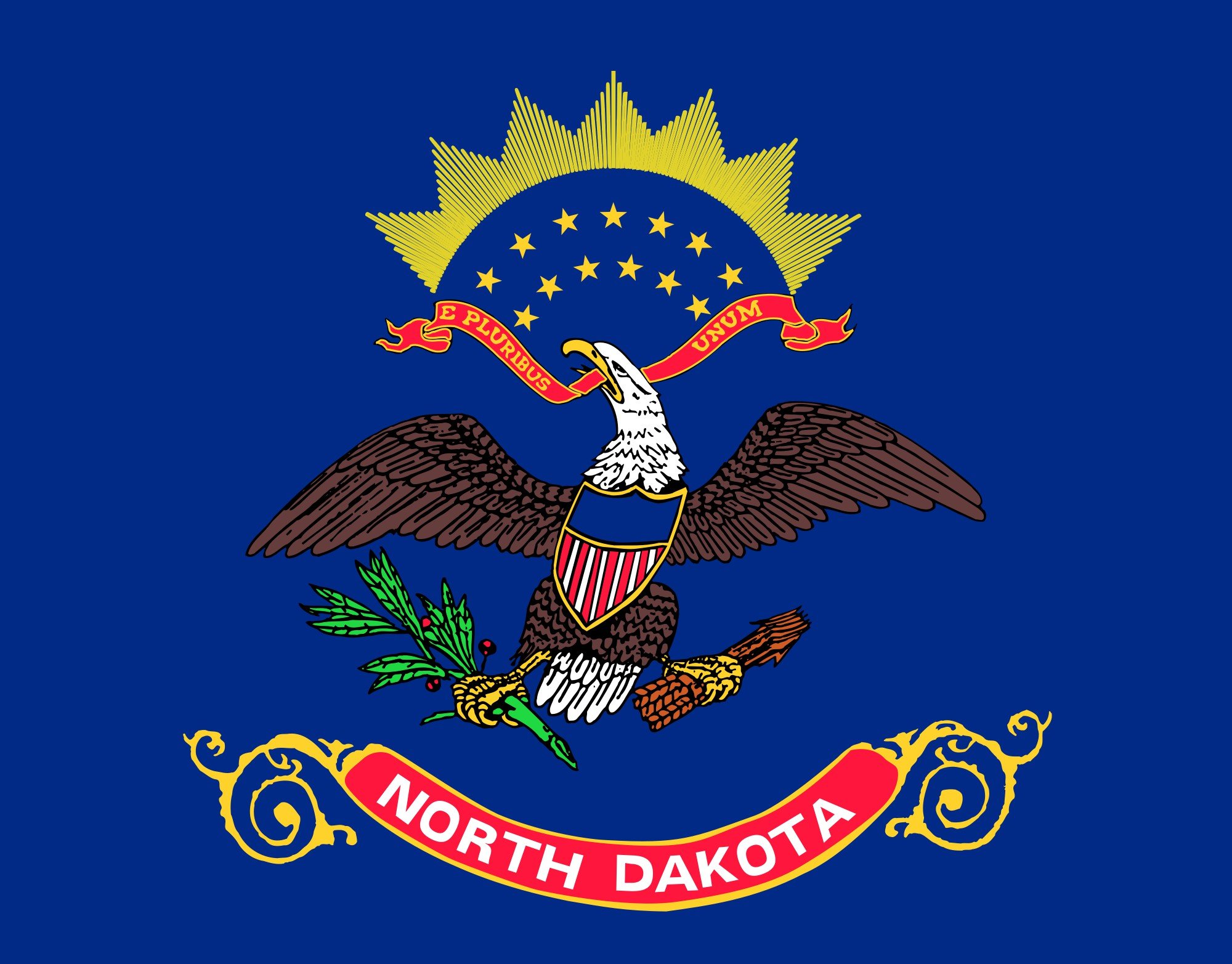 2000px flag, Of, North, Dakota, Svg Wallpaper