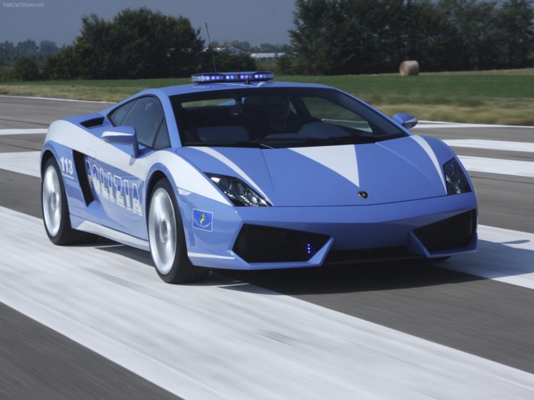blue, Cars, Police, Lamborghini, Gallardo HD Wallpaper Desktop Background