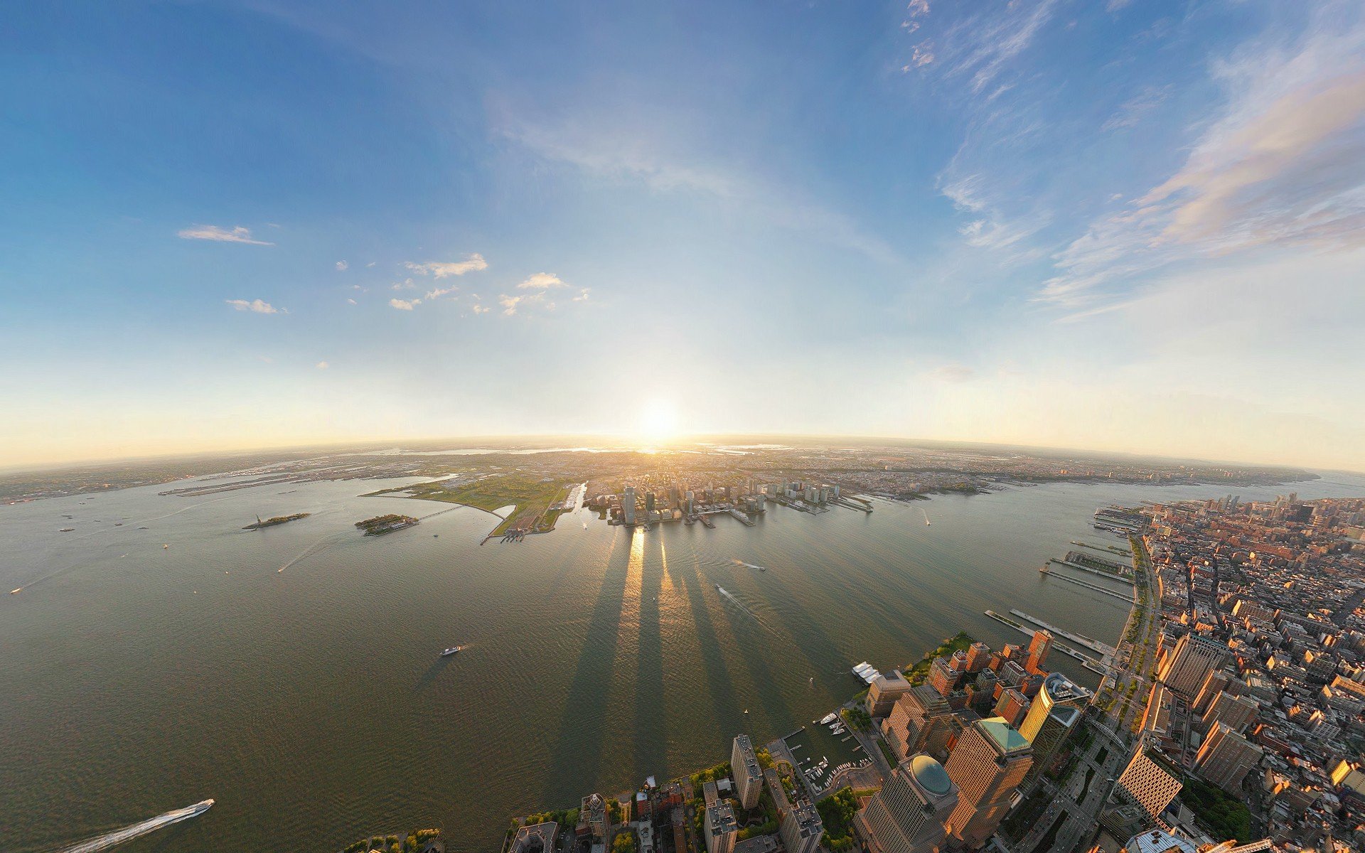 cityscapes, New, York, City, Wide angle Wallpaper