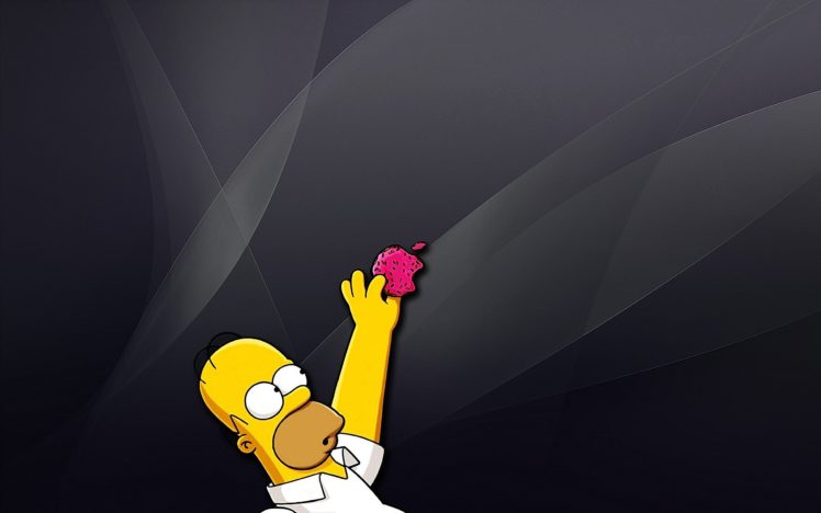 apple, Inc, , Homer, Simpson, The, Simpsons HD Wallpaper Desktop Background