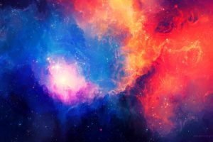 art, Sci, Fi, Nebula, Stars, Color