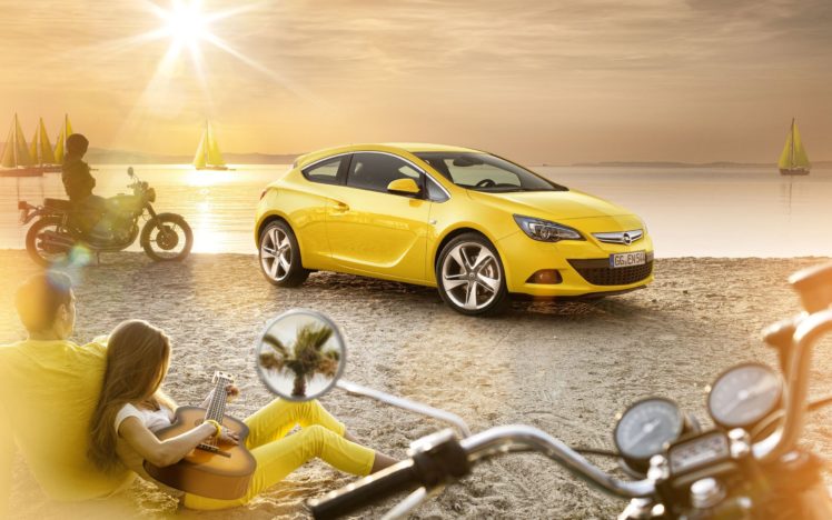 cars, Guitars, Opel, Motorbikes, Yellow, Cars, Beaches HD Wallpaper Desktop Background