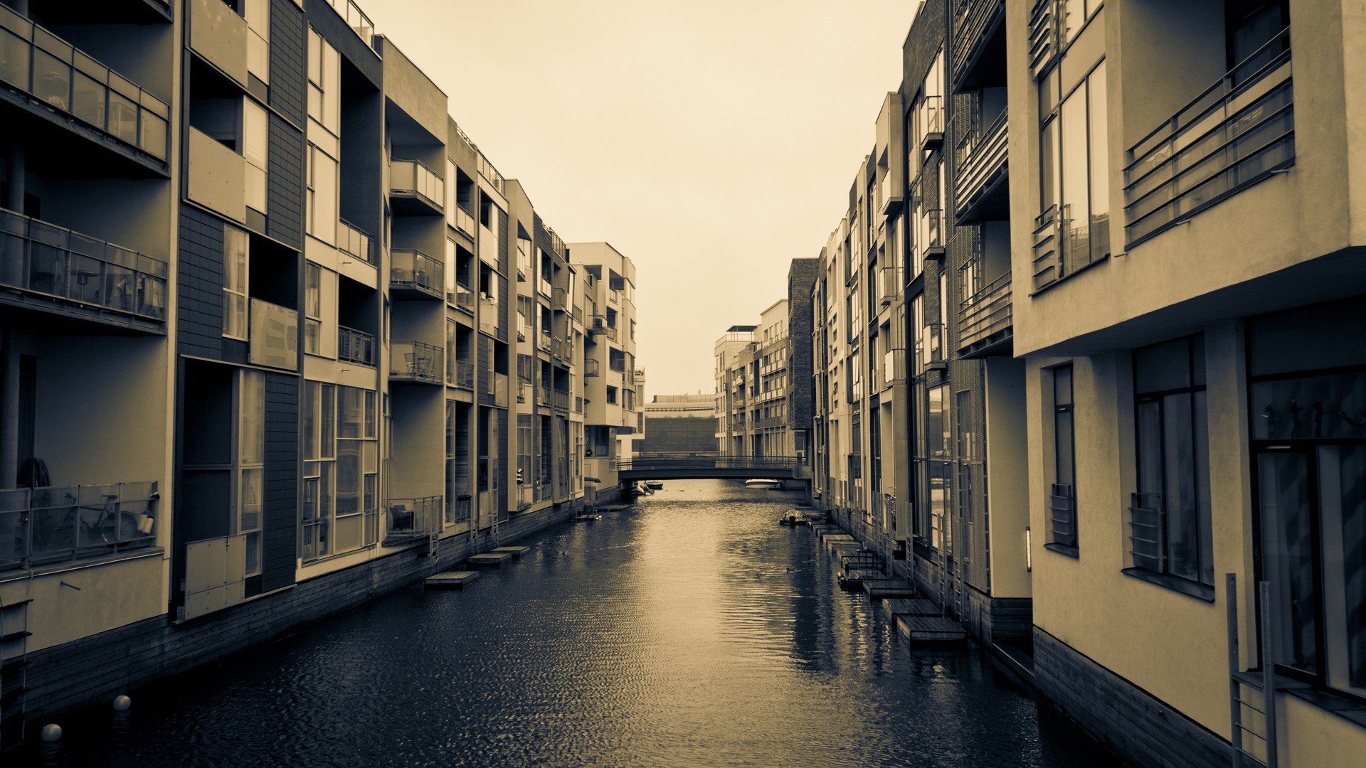 houses, Balcony, Denmark, Canal, Copenhagen Wallpaper