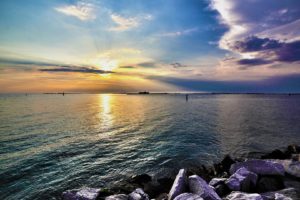 water, Sunset, Landscapes, Sun, Skyscapes, Sea