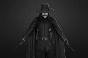 anonymous, Dark, Weapons, Grayscale, V, For, Vendetta, Knives, Blades
