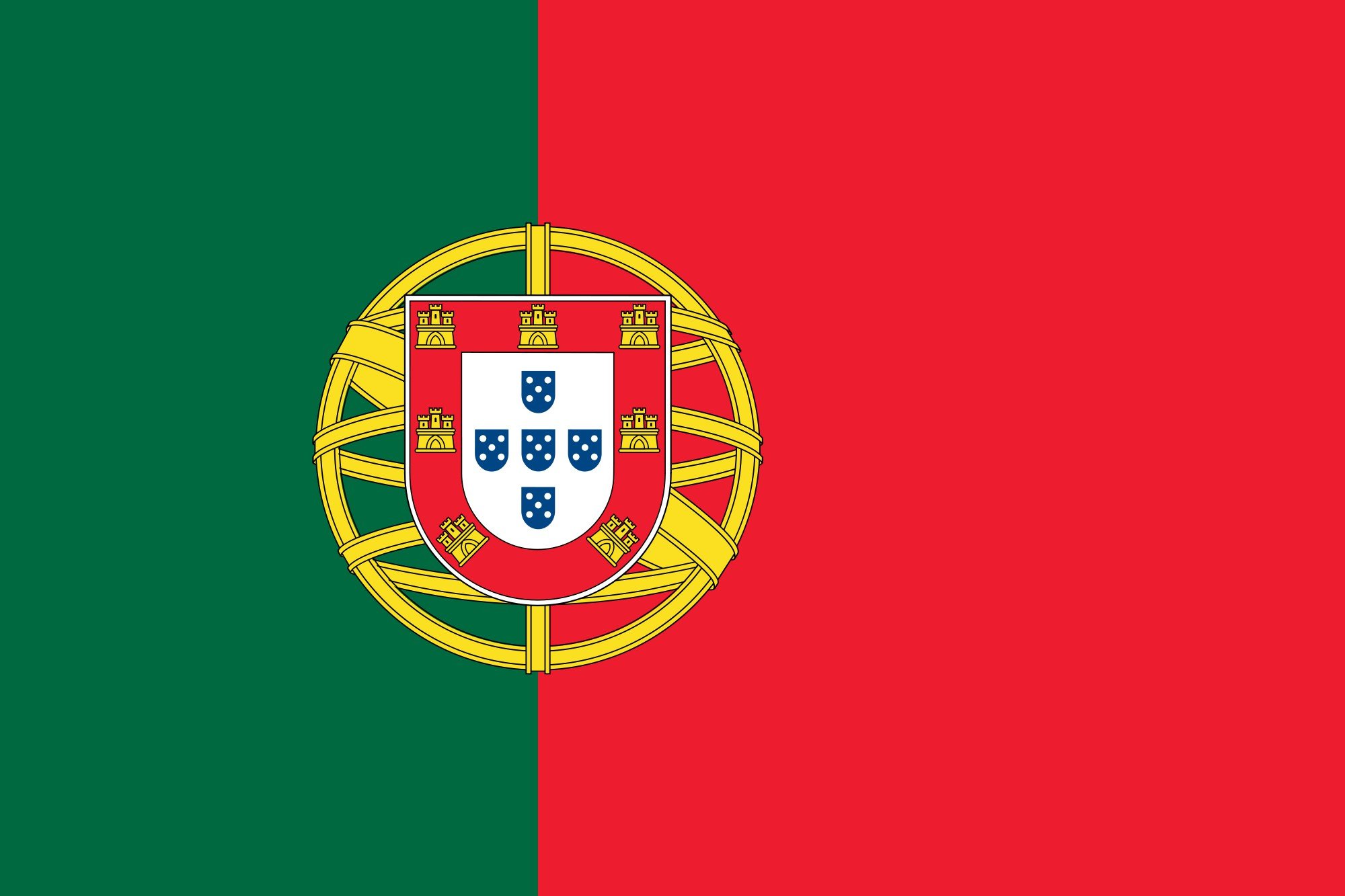 2000px flag, Of, Portugal, Svg Wallpaper