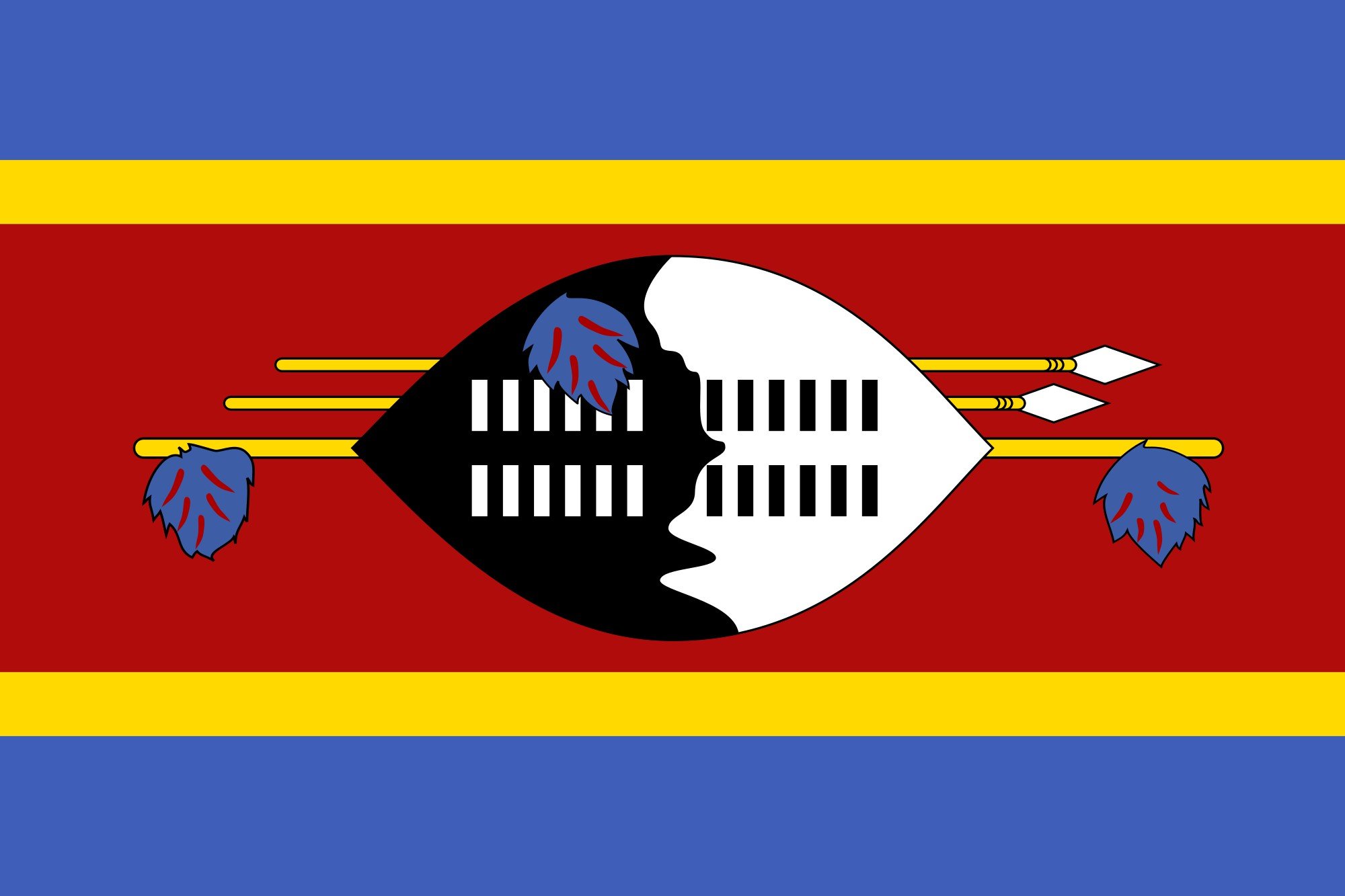 2000px flag, Of, Swaziland, Svg Wallpaper