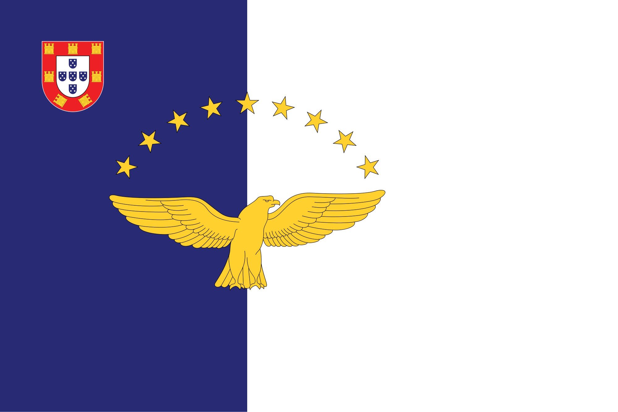 2000px flag, Of, The, Azores, Svg Wallpaper