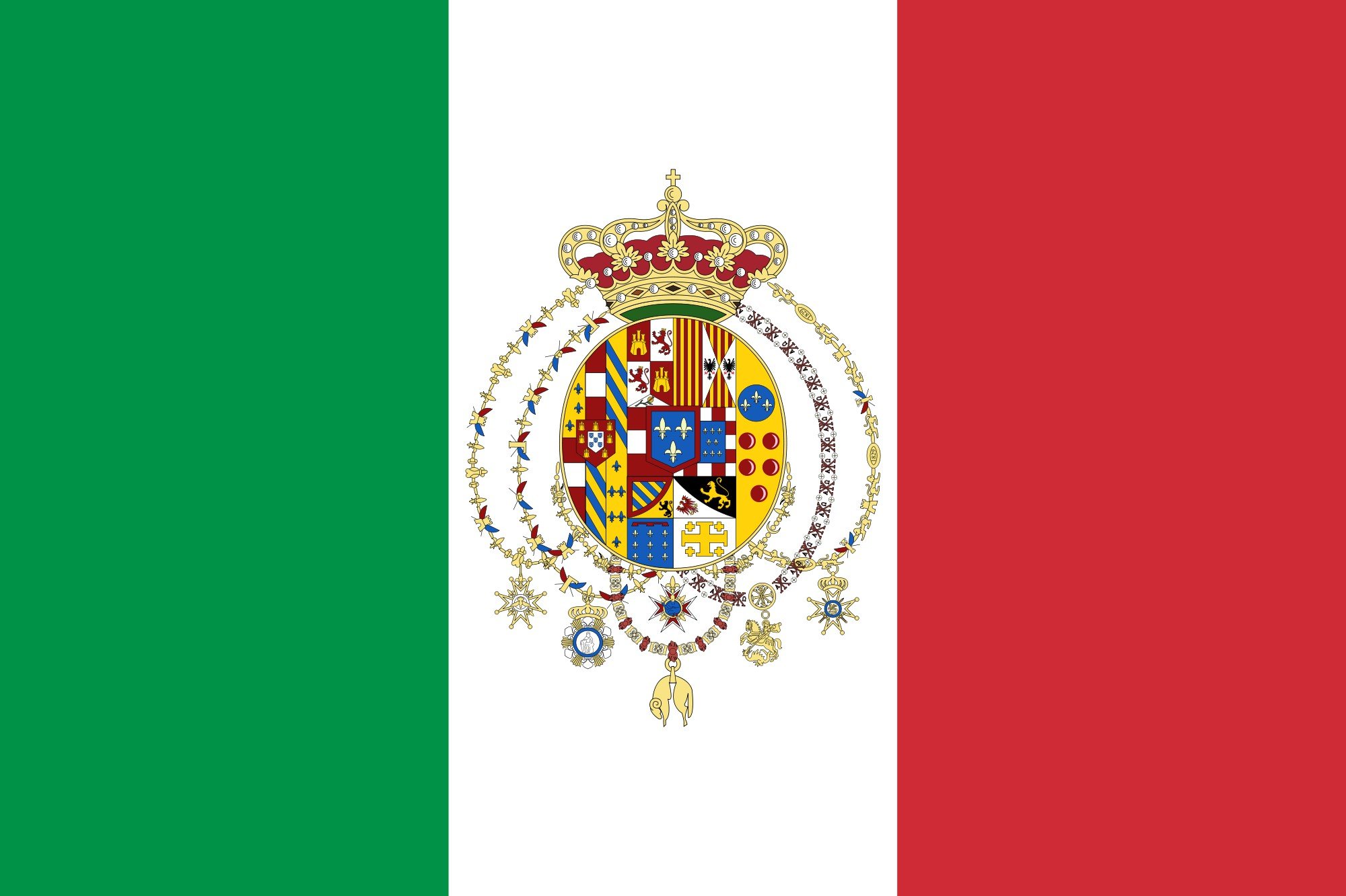 2000px flag, Of, The, Kingdom, Of, The, Two, Sicilies,  1860 , Svg Wallpaper