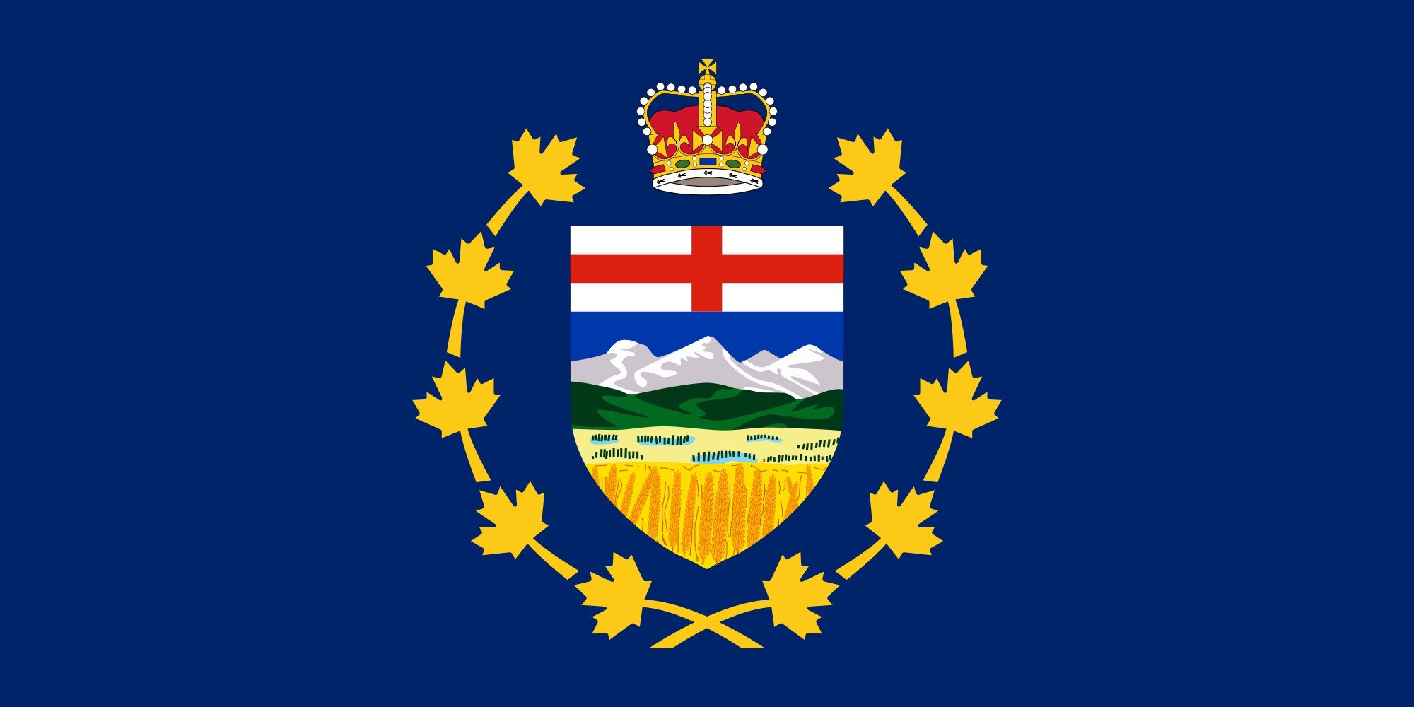 2000px flag, Of, The, Lieutenant governor, Of, Alberta, Svg Wallpaper