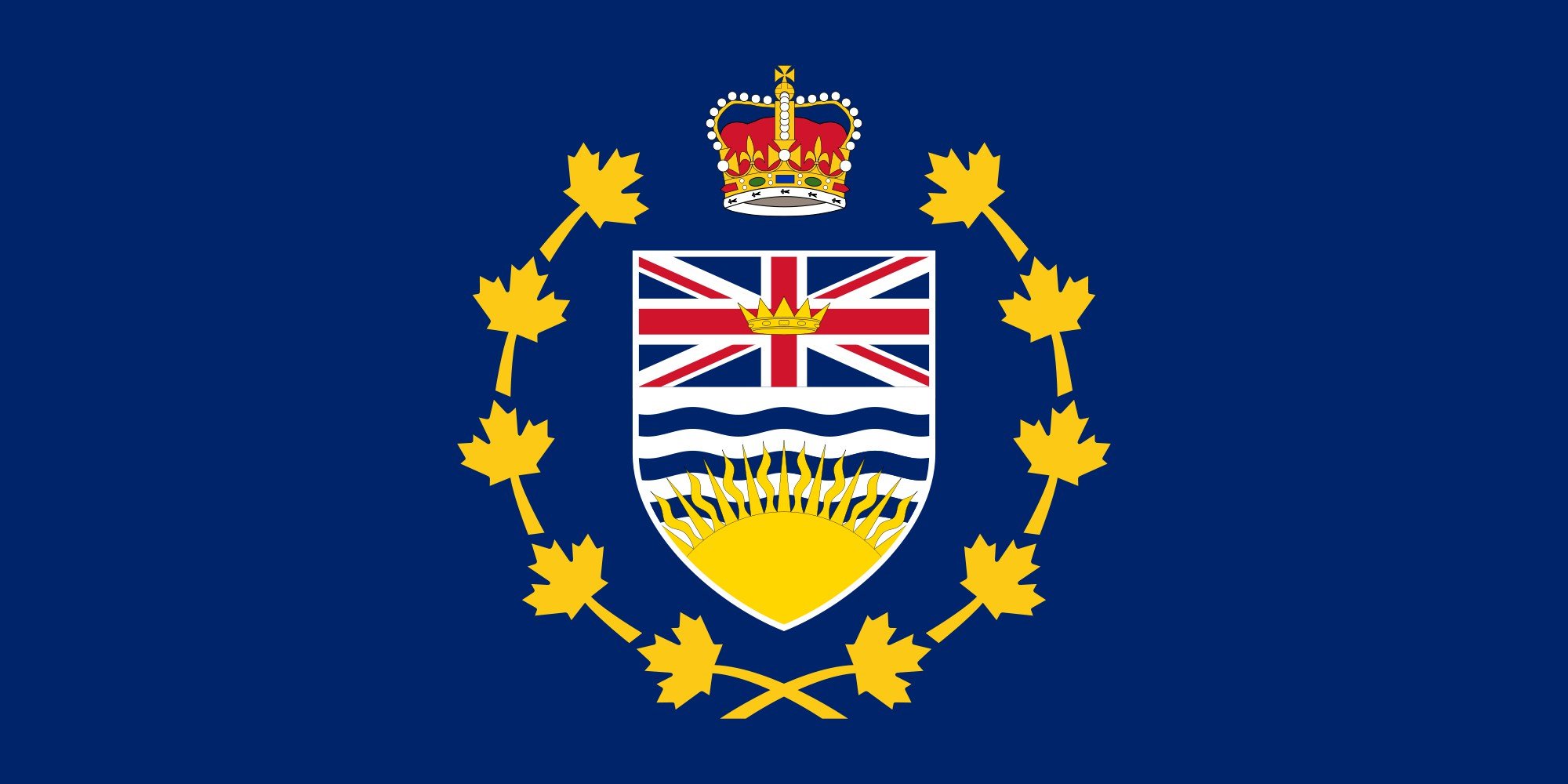 2000px flag, Of, The, Lieutenant governor, Of, British, Columbia, Svg Wallpaper