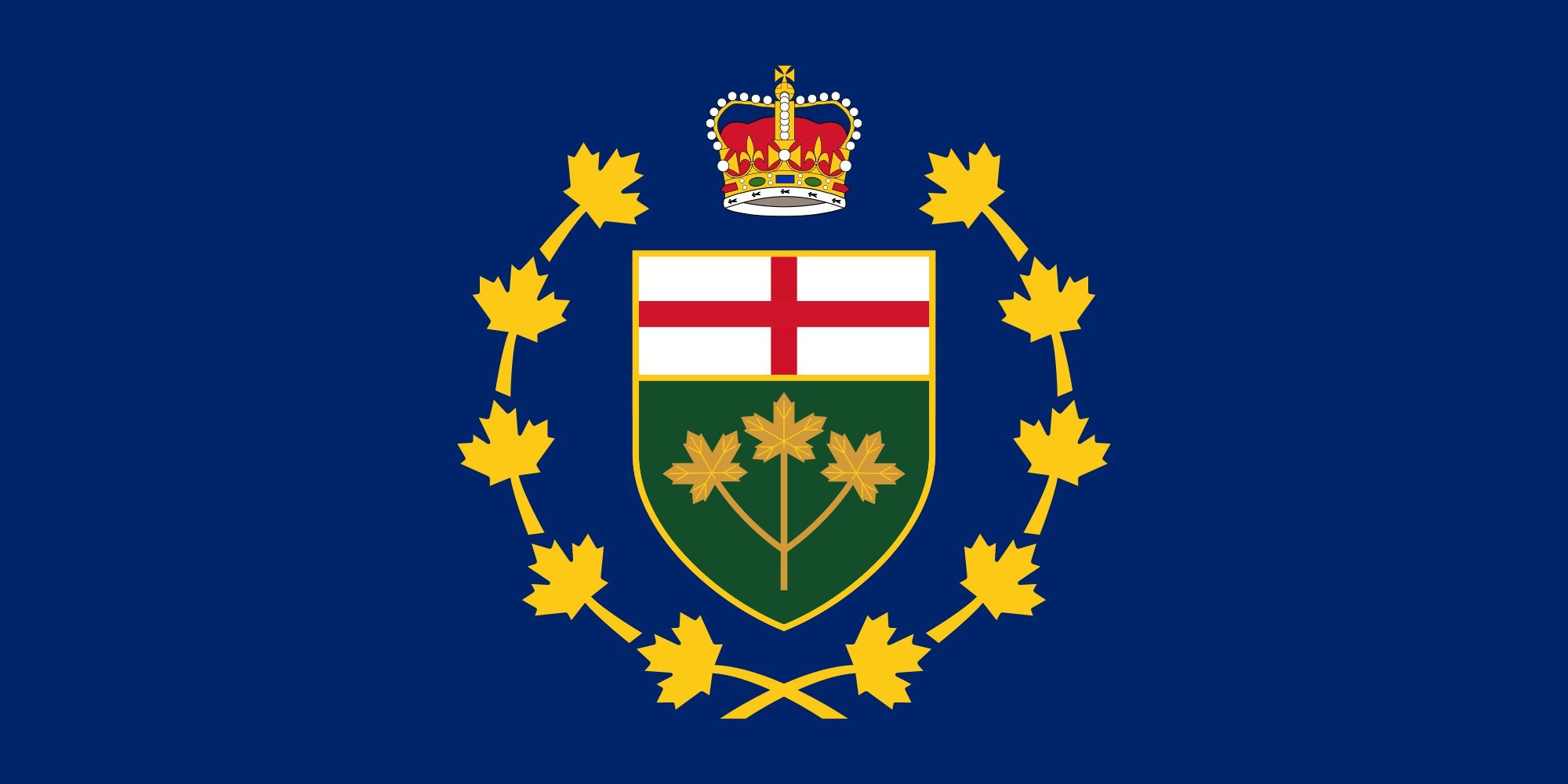 2000px flag, Of, The, Lieutenant governor, Of, Ontario, Svg Wallpaper