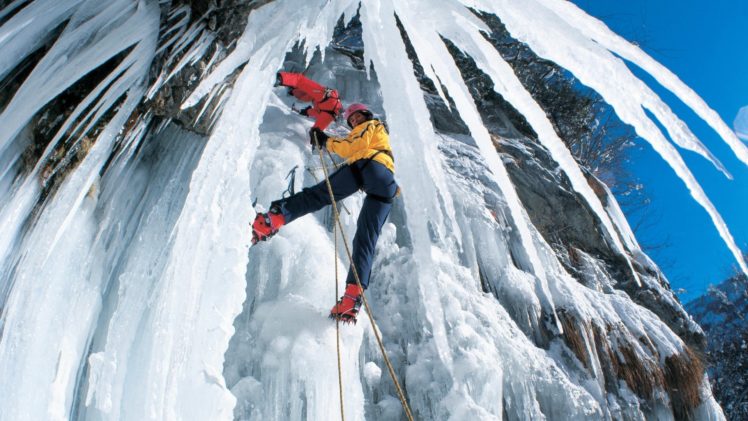 climb, Ice, Extreme, People, Mountains HD Wallpaper Desktop Background
