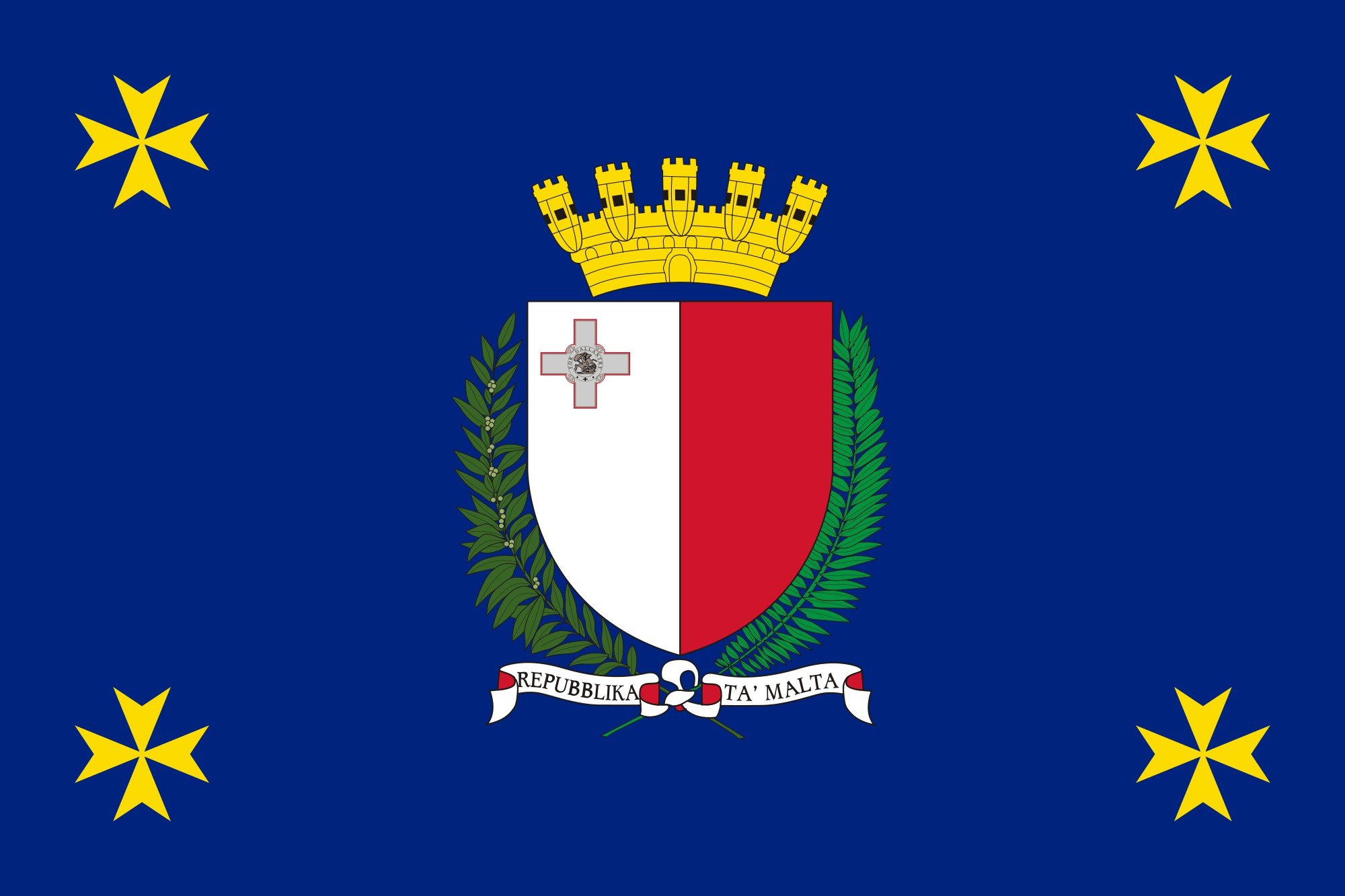 2000px flag, Of, The, President, Of, Malta, Svg Wallpaper