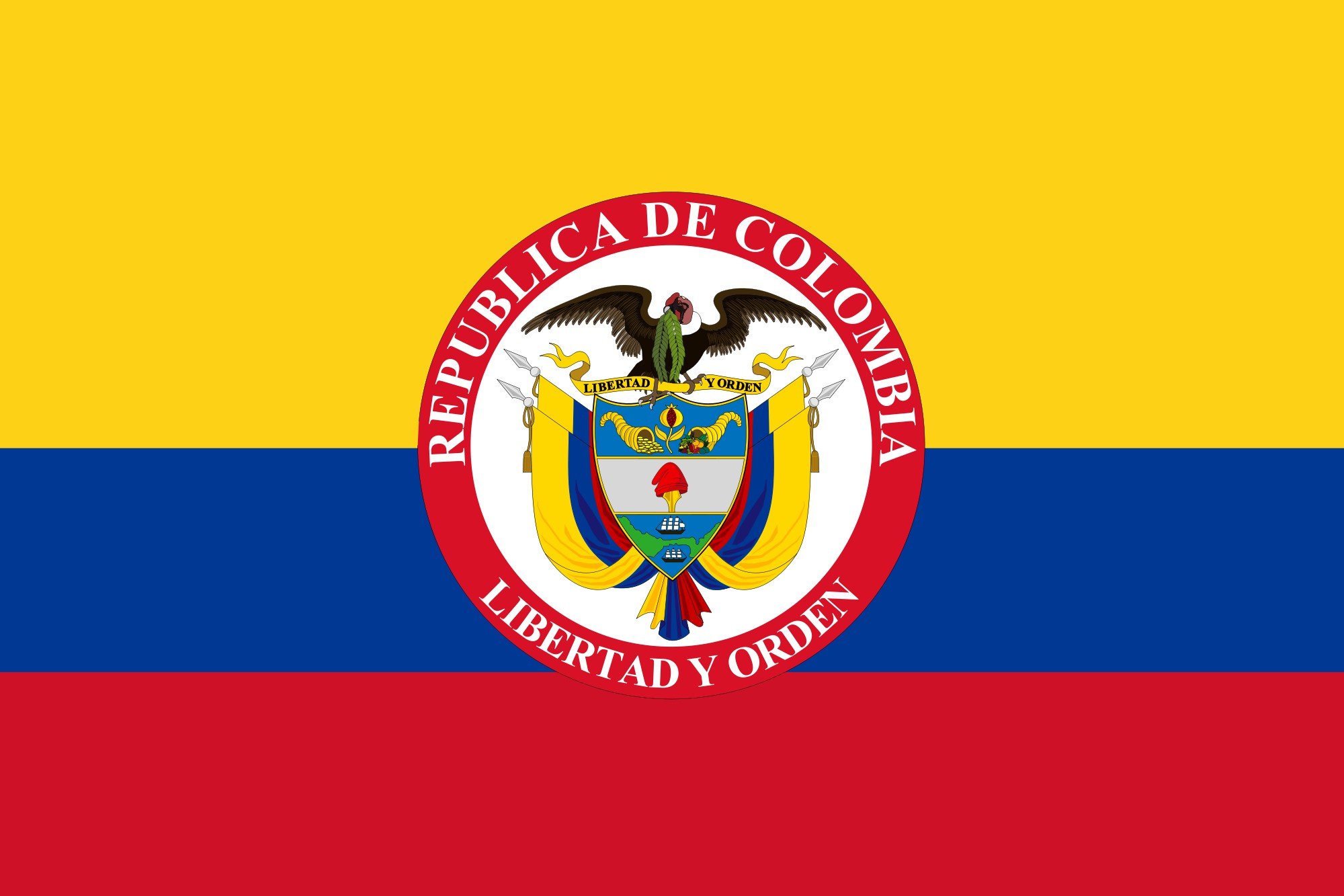 2000px flag, Of, The, President, Of, Colombia, Svg Wallpaper