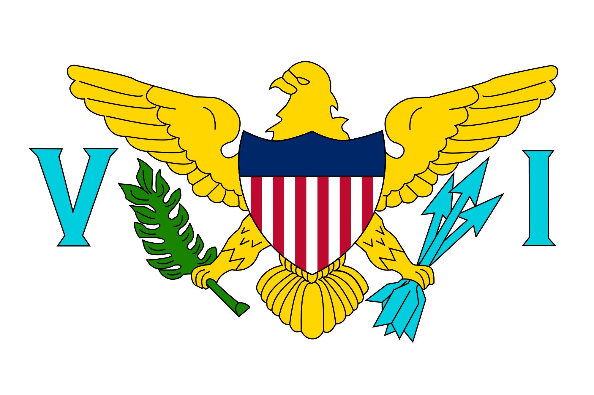 2000px flag, Of, The, United, States, Virgin, Islands, Svg Wallpaper