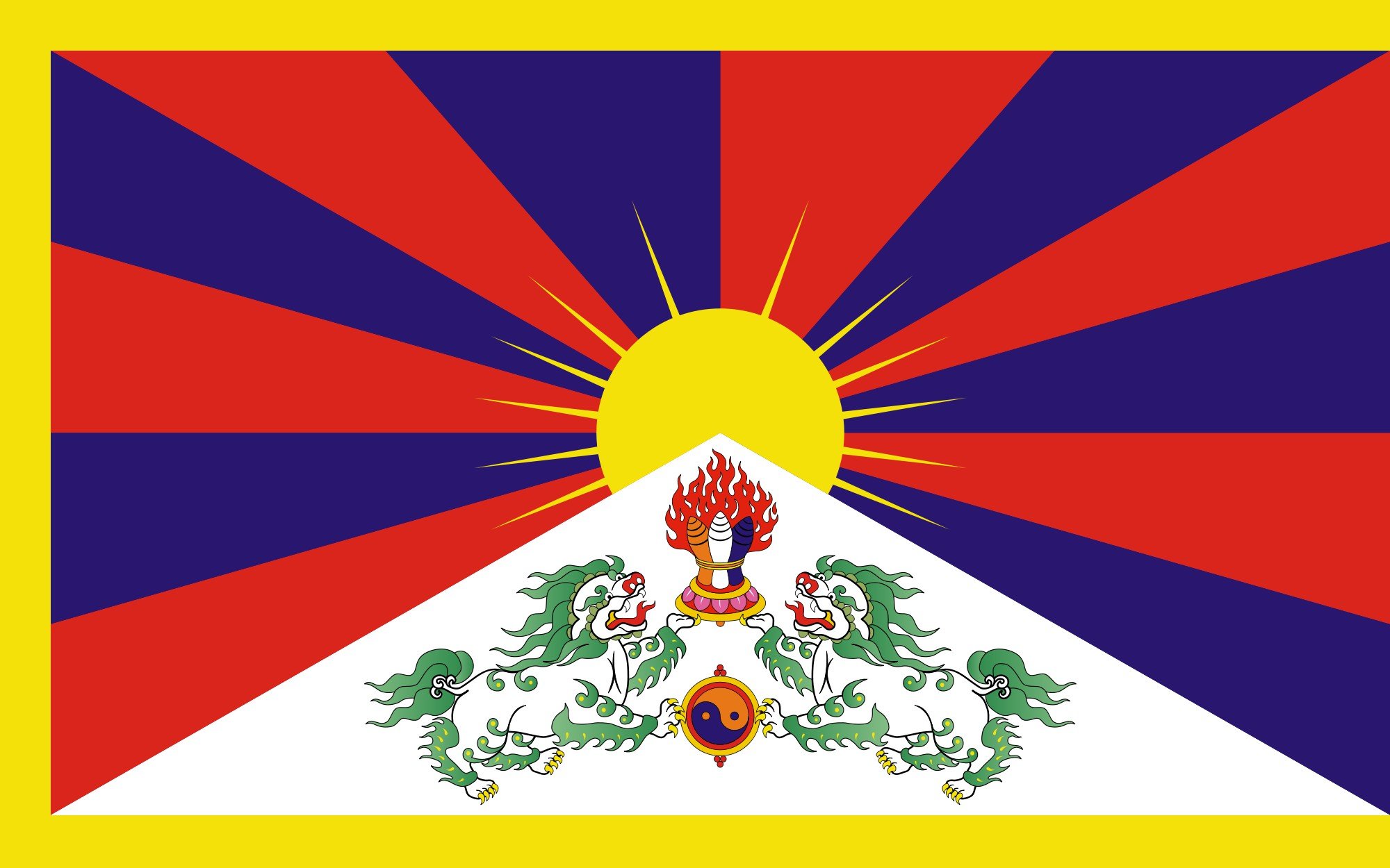 2000px flag, Of, Tibet, Svg Wallpapers HD / Desktop and Mobile Backgrounds