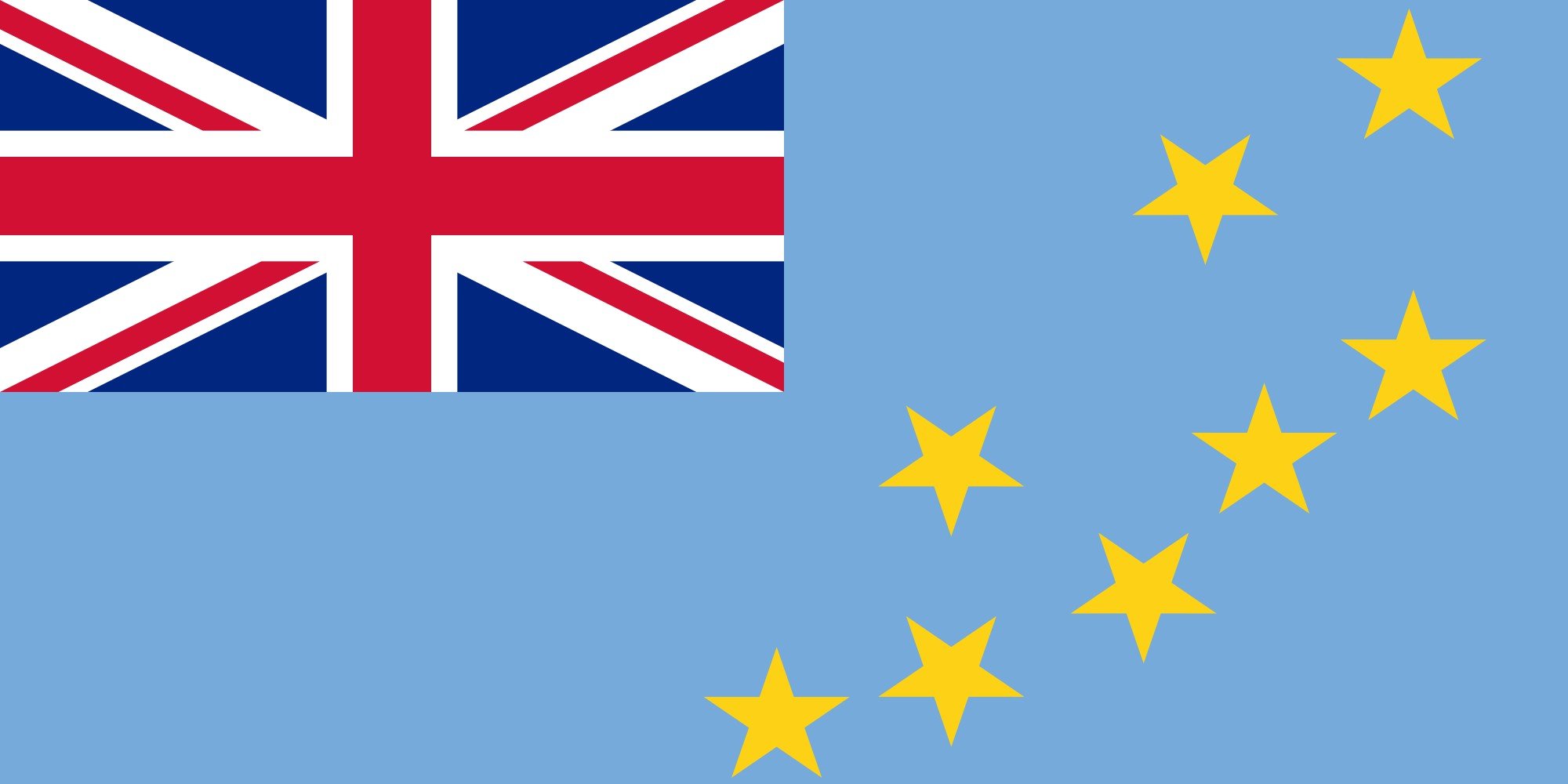 2000px flag, Of, Tuvalu,  1995 , Svg Wallpaper