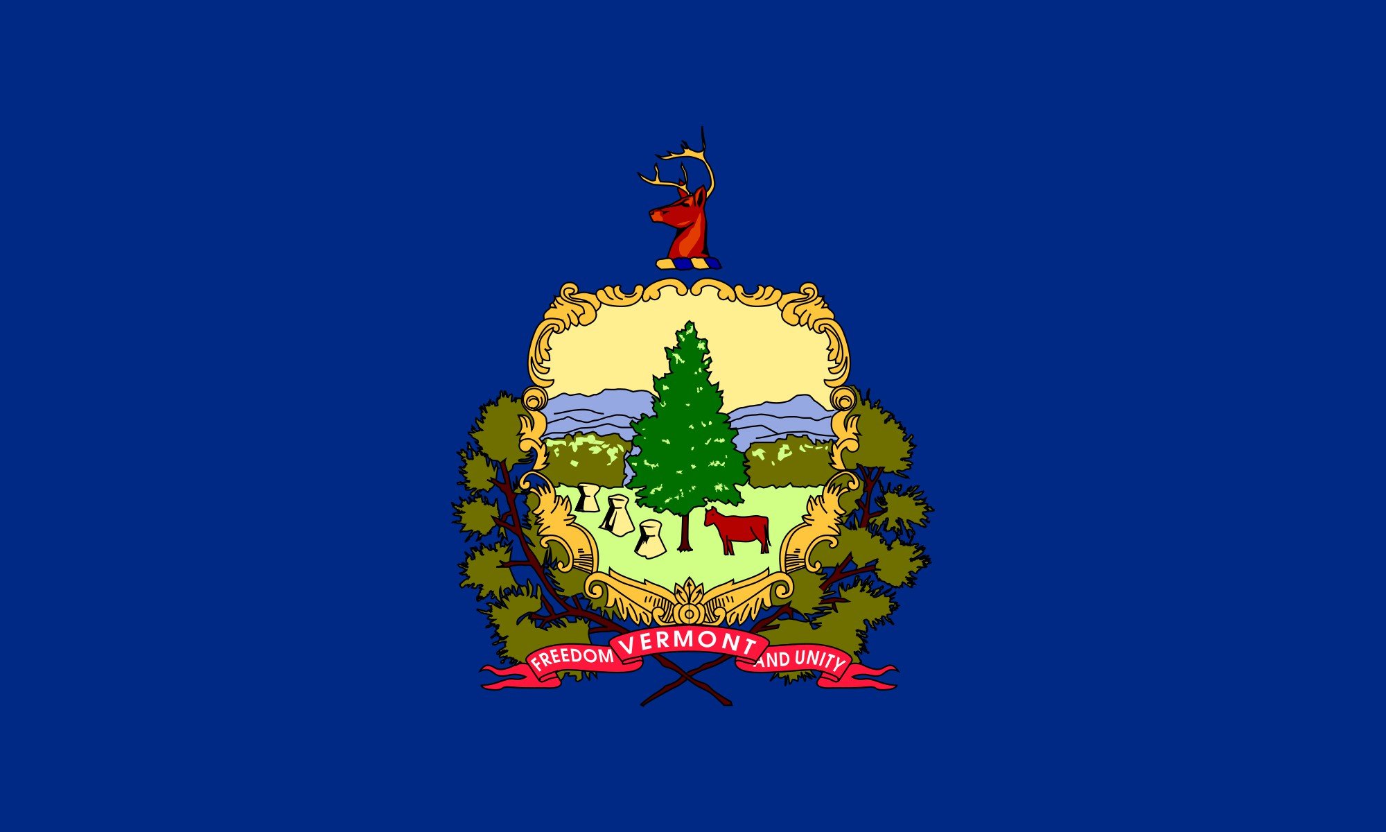 2000px flag, Of, Vermont, Svg Wallpaper