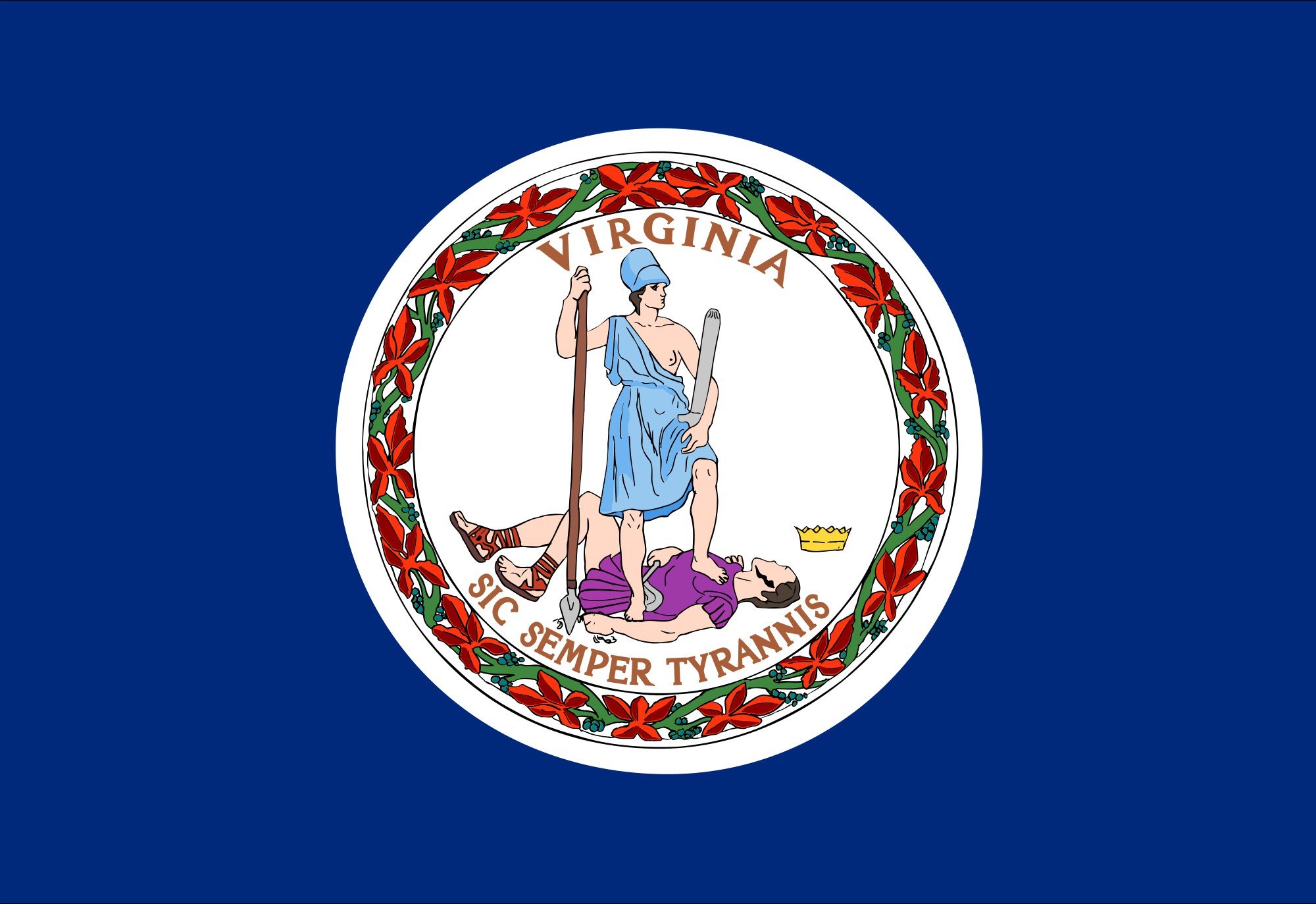 2000px flag, Of, Virginia, Svg Wallpaper