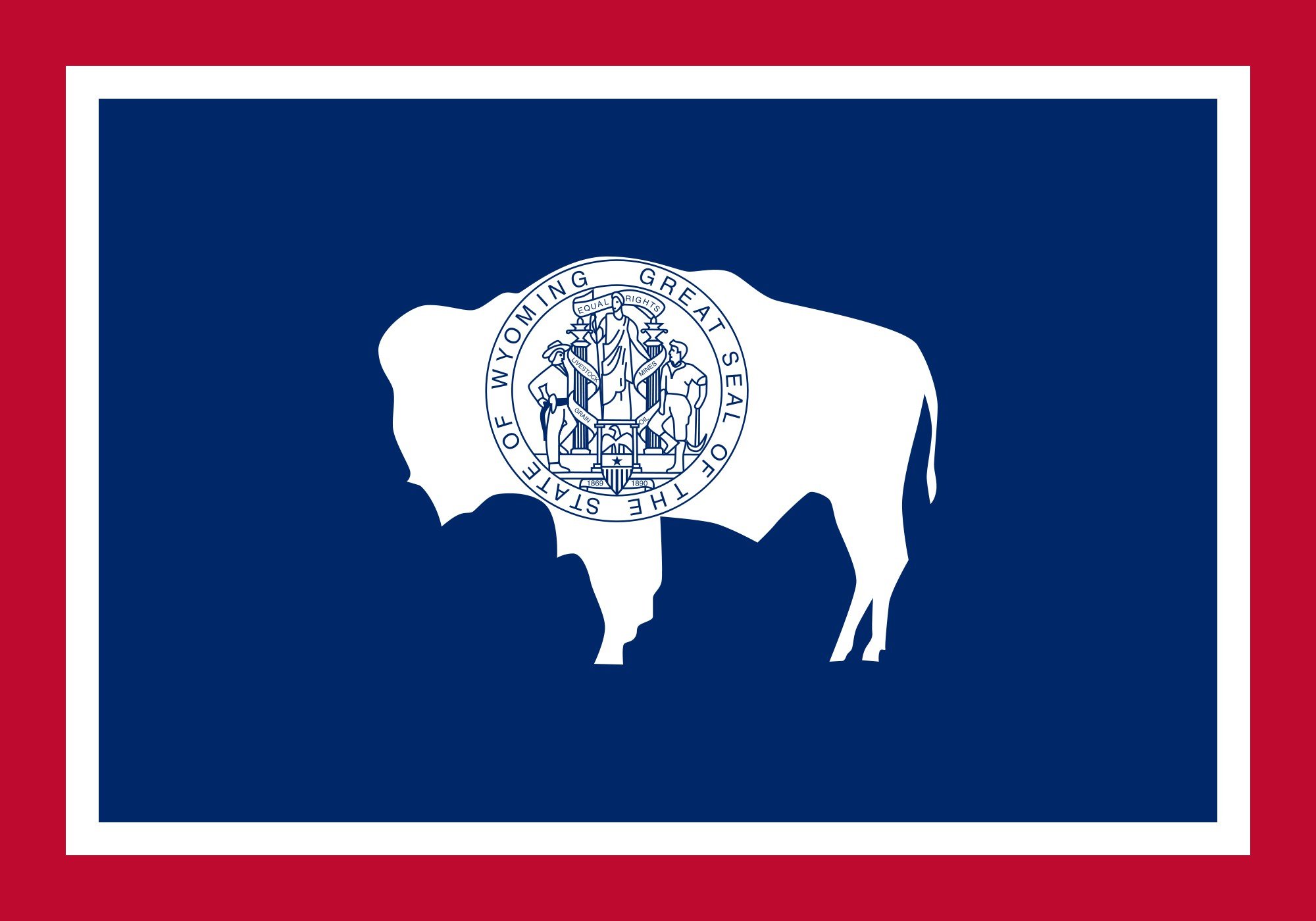 2000px flag, Of, Wyoming, Svg Wallpaper