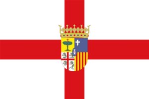 2000px flag, Of, Zaragoza, Province,  with, Coat, Of, Arms , Svg