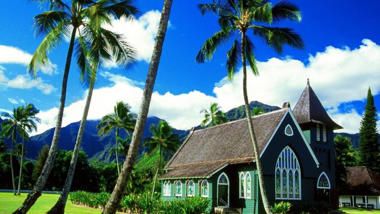 hawaii, Churches, Kauai HD Wallpaper Desktop Background