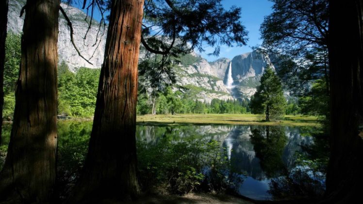 falls, California, National, Park, Yosemite, National, Park HD Wallpaper Desktop Background