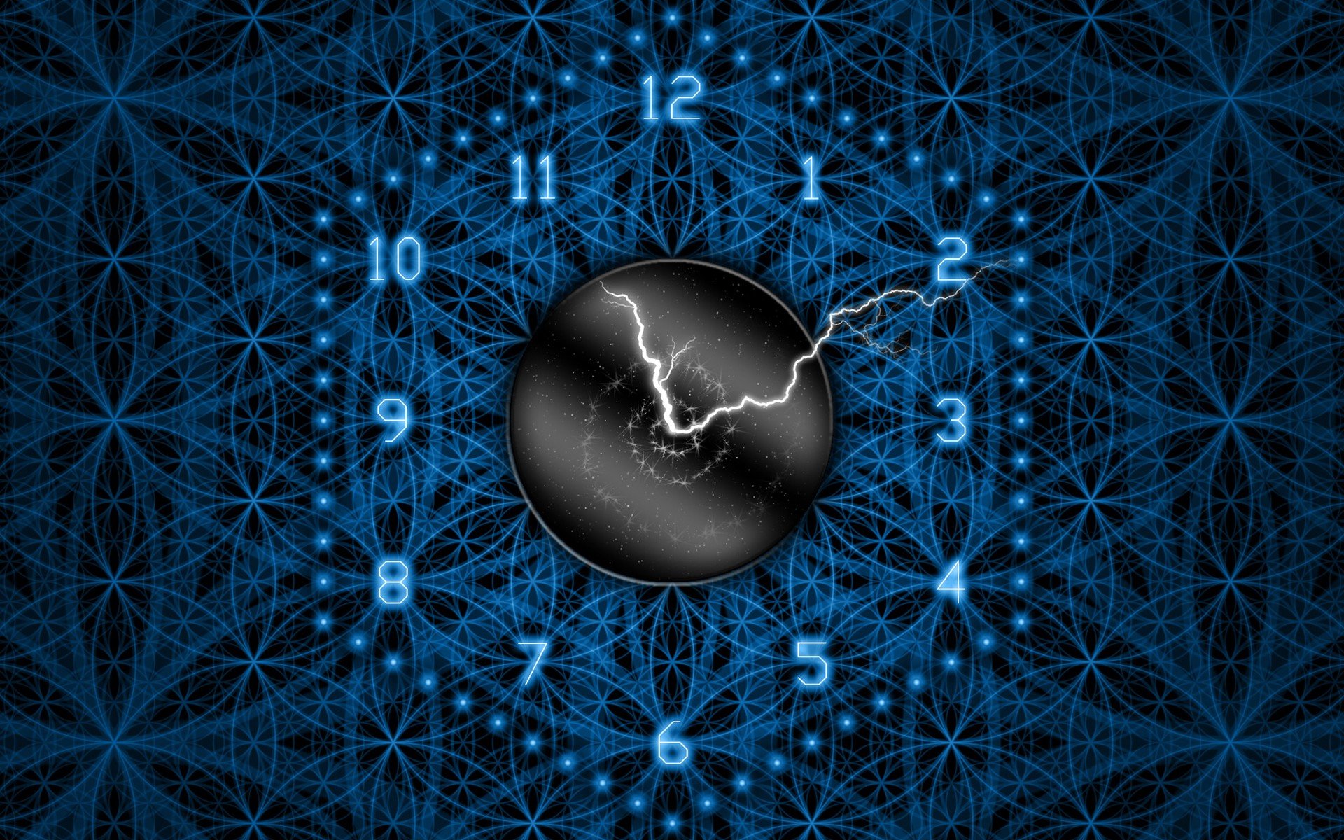 blue, Hands, Patterns, Clocks, Numbers, Lightning, Time Wallpaper