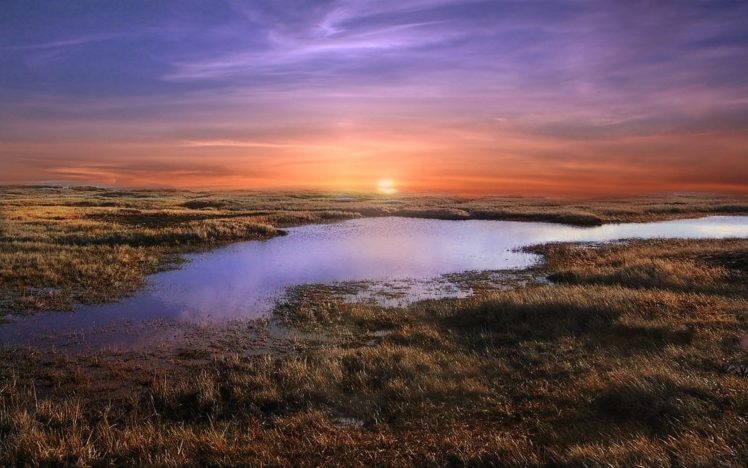 sunset, Landscapes, Nature, Ponds, Africa HD Wallpaper Desktop Background
