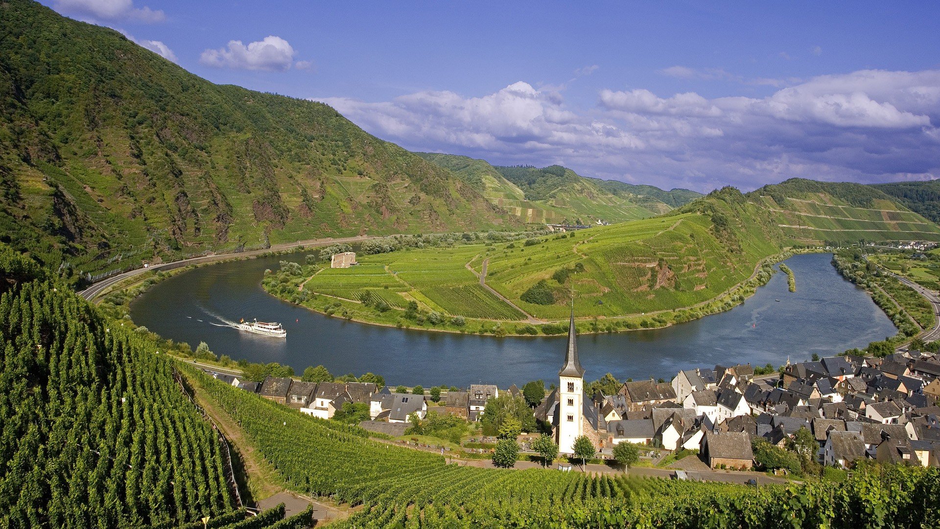 germany, Villages, Rivers Wallpaper