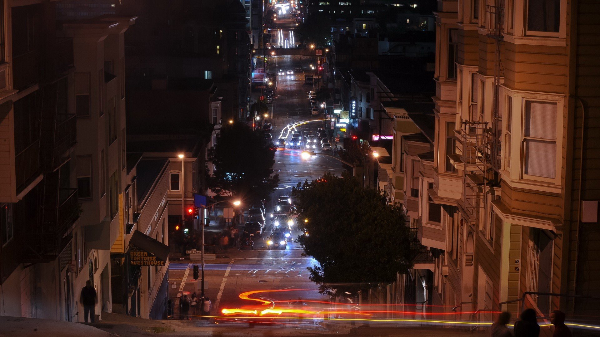 landscapes, Cityscapes, Streets, Architecture, Urban, San, Francisco, Traffic, Lights Wallpaper