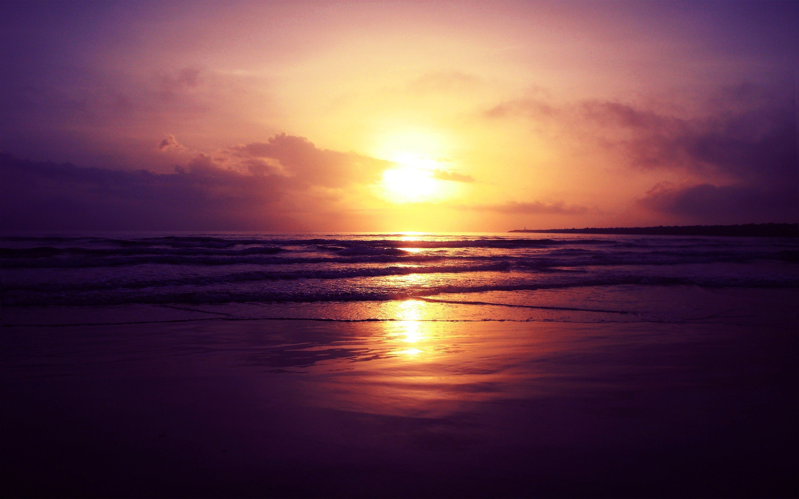 sunrise, Sea Wallpaper