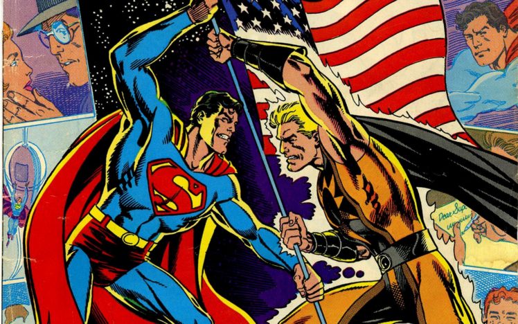 comics, Superman, American, Flag HD Wallpaper Desktop Background