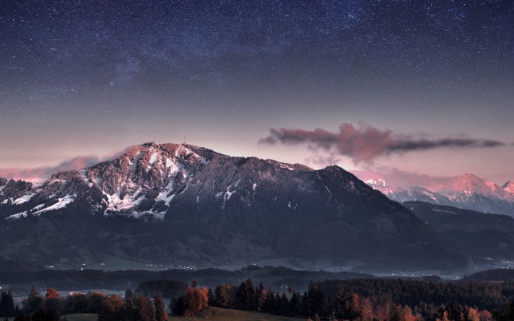 mountains, Landscapes, Stars, Interfacelift, Jonathan, Besler HD Wallpaper Desktop Background
