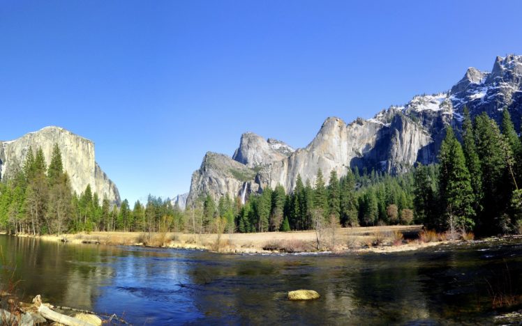landscapes, Nature, Rivers, Yosemite, National, Park HD Wallpaper Desktop Background