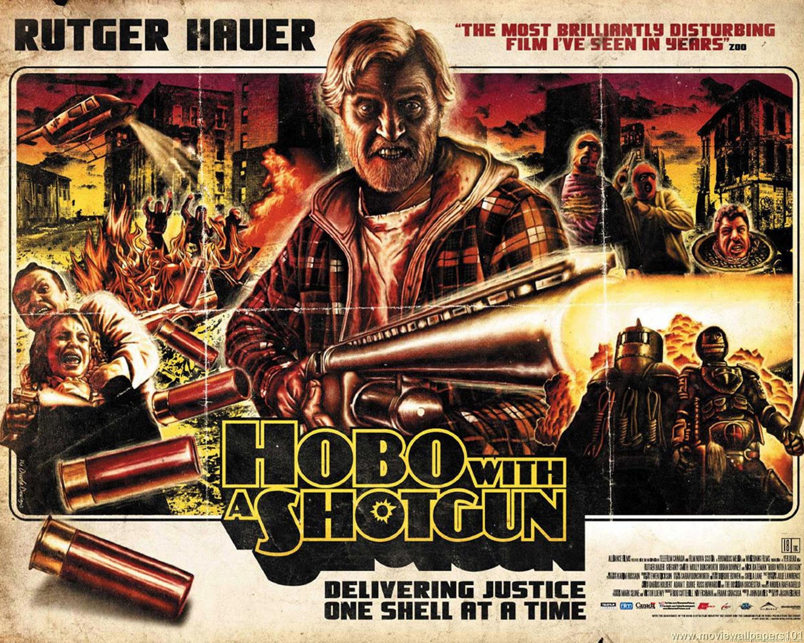 hobo, With, A, Shotgun, Action, Comedy, Thriller, Poster Wallpaper