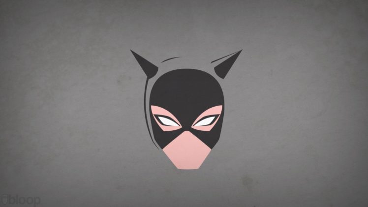 minimalistic, Dc, Comics, Catwoman, Grey, Background, Blo0p HD Wallpaper Desktop Background